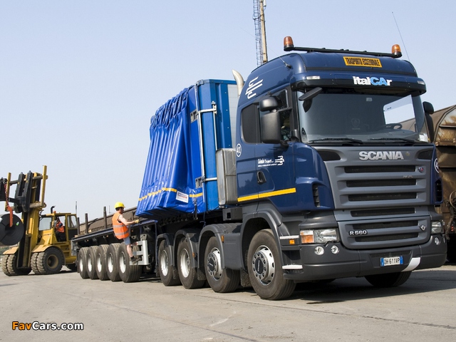 Scania R560 8x4 Highline 2004–09 pictures (640 x 480)