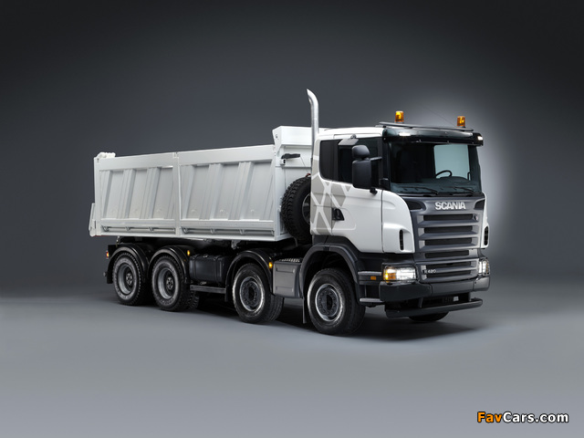 Scania R420 8x4 Tipper 2004–09 pictures (640 x 480)