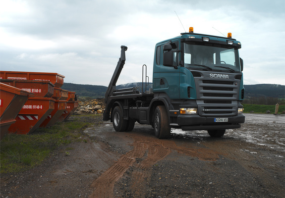 Scania R420 4x2 Skiploader 2004–09 wallpapers