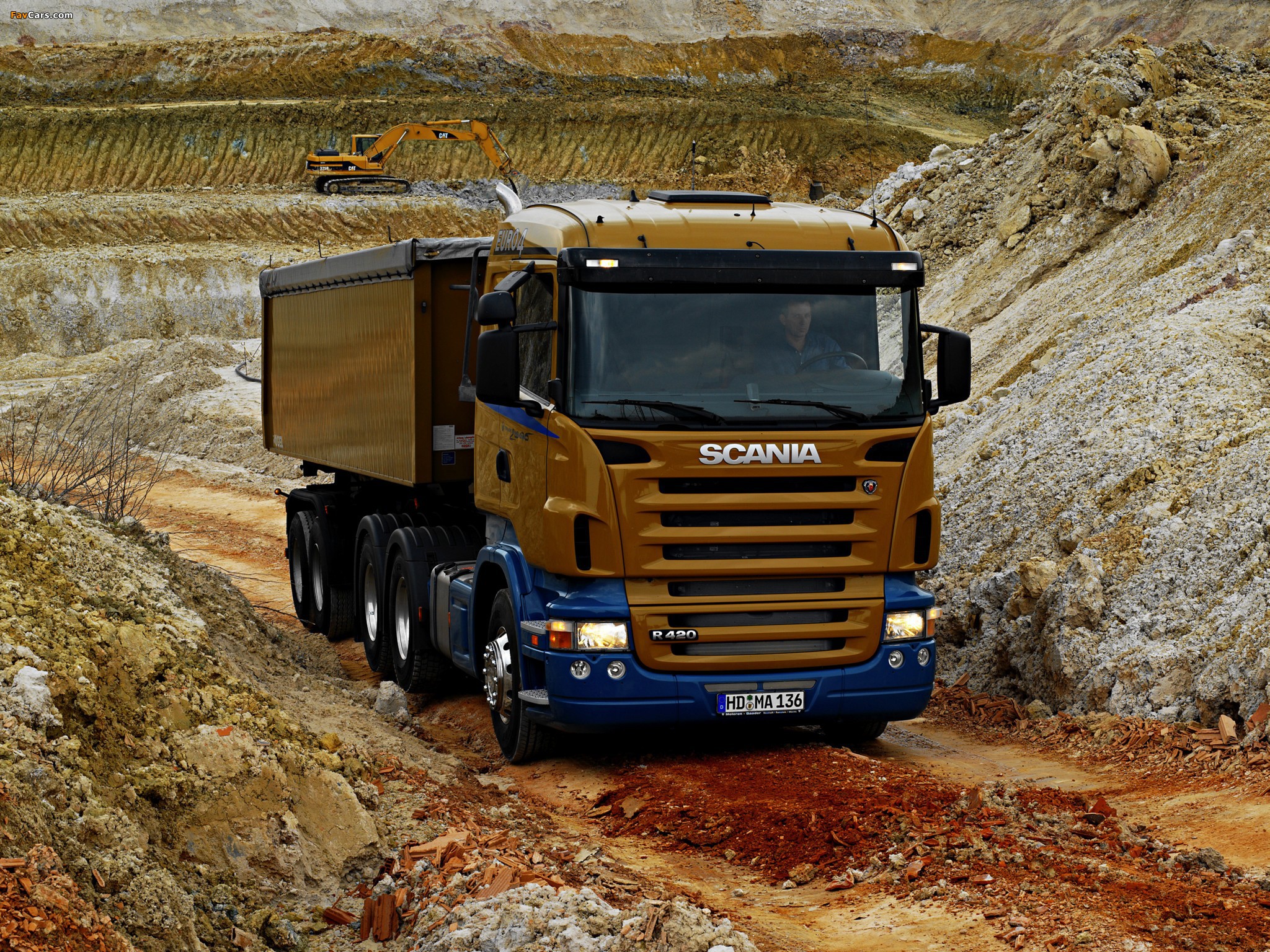 Scania R420 6x4 2004–09 wallpapers (2048 x 1536)