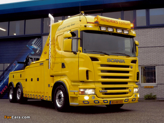 Scania R500 6x2 Highline Tow Truck 2004–09 wallpapers (640 x 480)