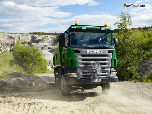 Scania R500 8x4 Tipper 2004–09 wallpapers (640 x 480)