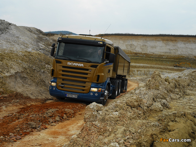 Scania R420 6x4 2004–09 wallpapers (640 x 480)