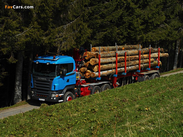 Scania R470 6x6 Timber Truck 2004–09 wallpapers (640 x 480)