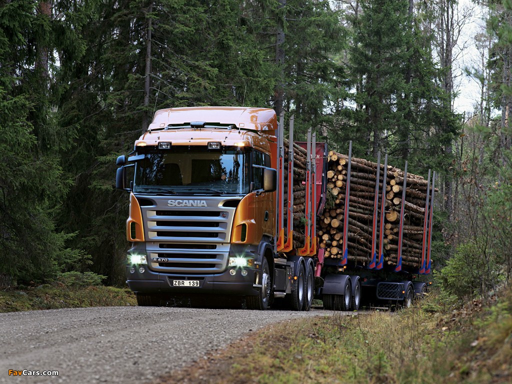 Scania R470 6x4 Timber Truck 2004–09 wallpapers (1024 x 768)