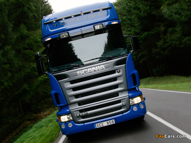 Scania R620 4x2 Topline 2005–09 photos (640 x 480)