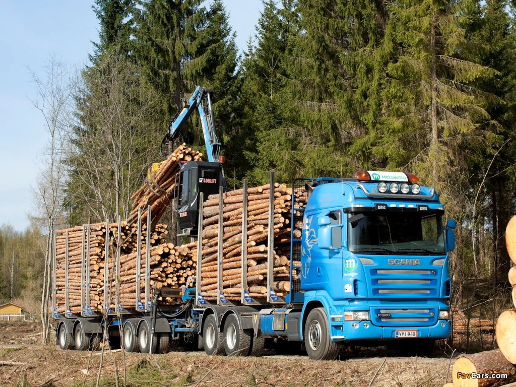 Scania R620 6x4 Highline Timber Truck 2005–09 pictures (1024 x 768)