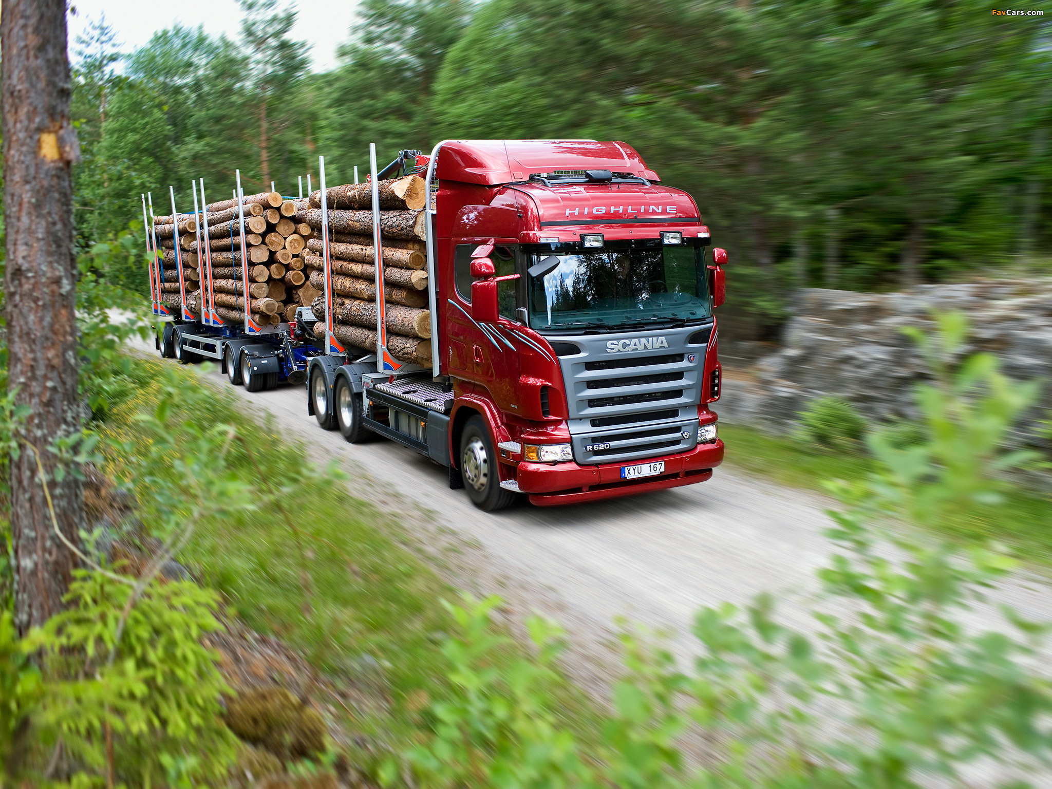 Scania R620 6x4 Highline Timber Truck 2005–09 wallpapers (2048 x 1536)