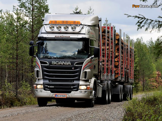 Scania R620 6x4 Highline Timber Truck 2009–13 photos (640 x 480)