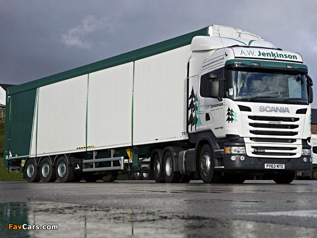 Scania R440 6x2 Highline UK-spec 2009–13 wallpapers (640 x 480)