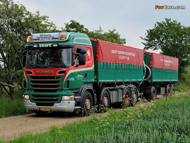 Scania R500 8x2 Highline 2009–13 wallpapers (640 x 480)