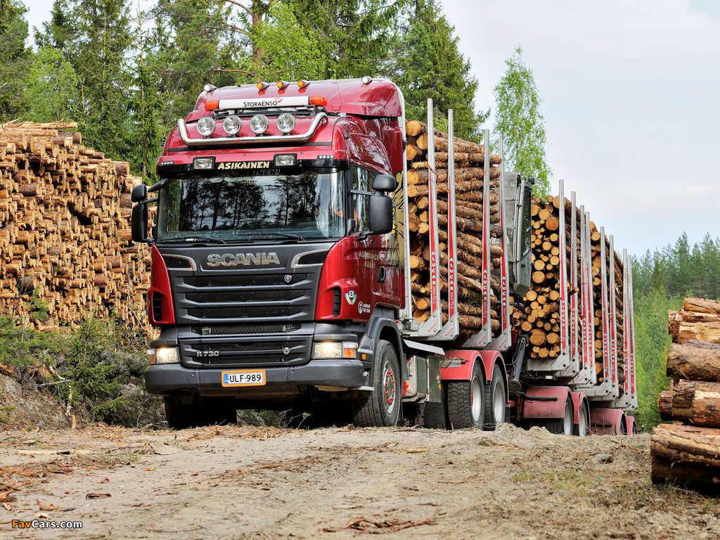 Scania R730 6x4 Highline Timber Truck 2010–13 images (1024 x 768)