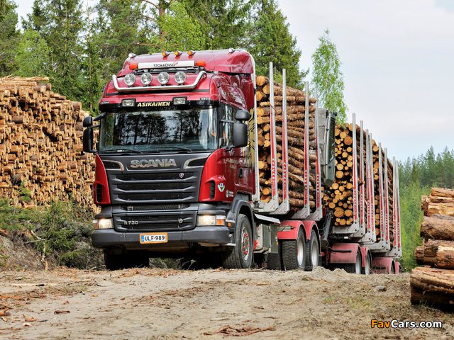 Scania R730 6x4 Highline Timber Truck 2010–13 images (640 x 480)