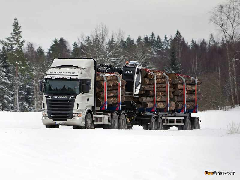 Scania R730 6x4 Highline Timber Truck 2010–13 photos (800 x 600)