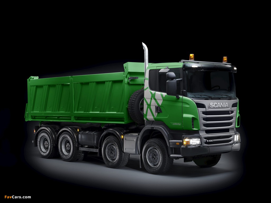 Scania R420 8x4 Ecolution Tipper 2010–13 wallpapers (1024 x 768)