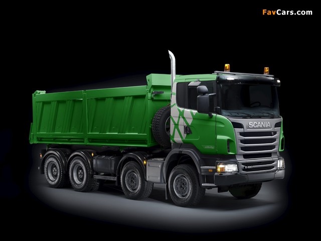 Scania R420 8x4 Ecolution Tipper 2010–13 wallpapers (640 x 480)