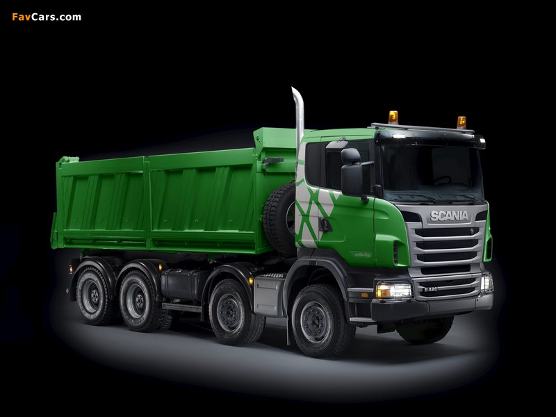 Scania R420 8x4 Ecolution Tipper 2010–13 wallpapers (800 x 600)