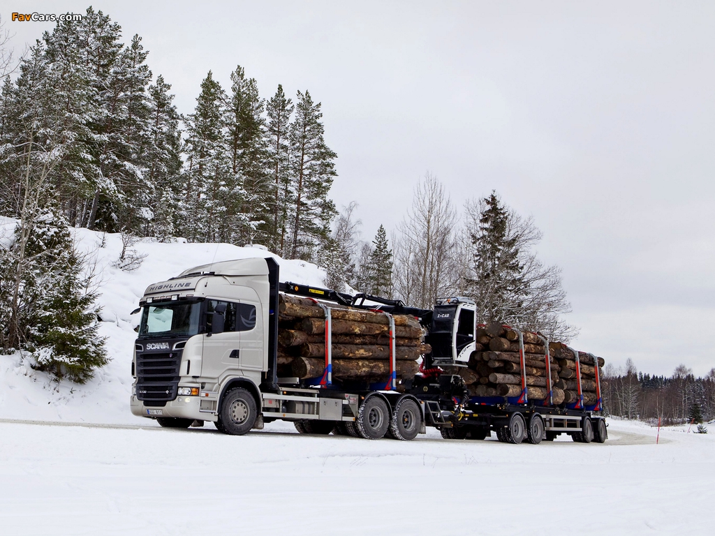 Scania R730 6x4 Highline Timber Truck 2010–13 wallpapers (1024 x 768)