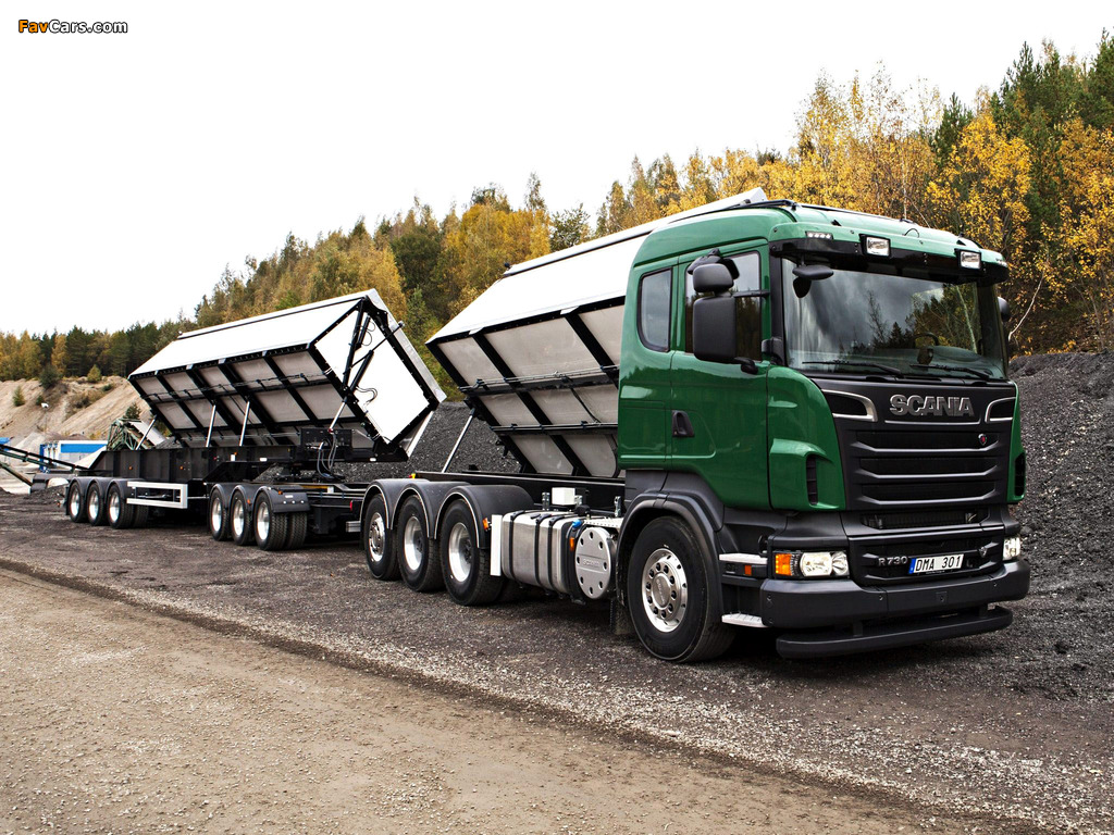 Scania R730 8x4 Tipper 2010–13 wallpapers (1024 x 768)