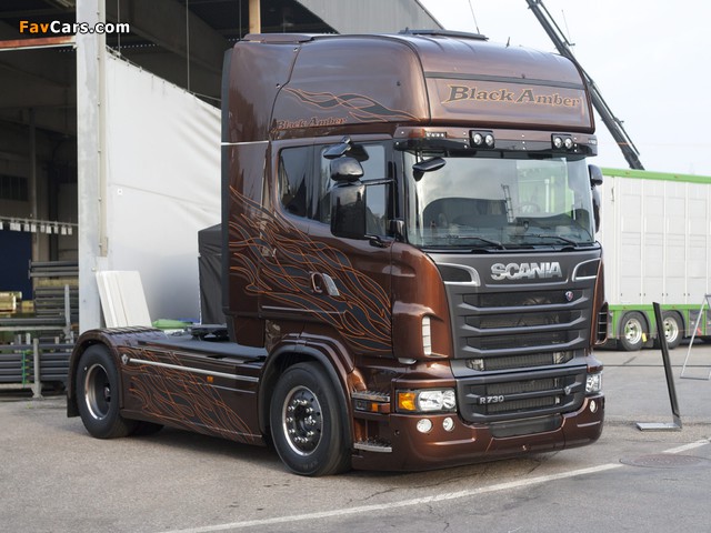Scania R730 Black Amber Topline 2011 images (640 x 480)