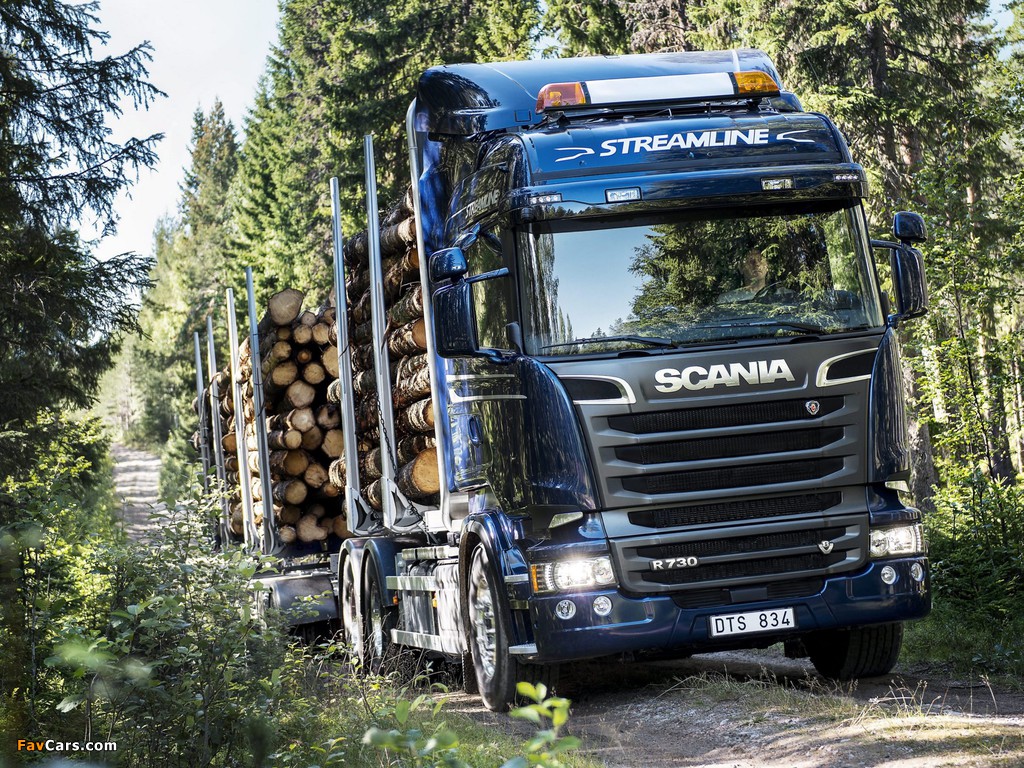 Scania R730 6x4 Streamline Highline Cab Timber Truck 2013 images (1024 x 768)