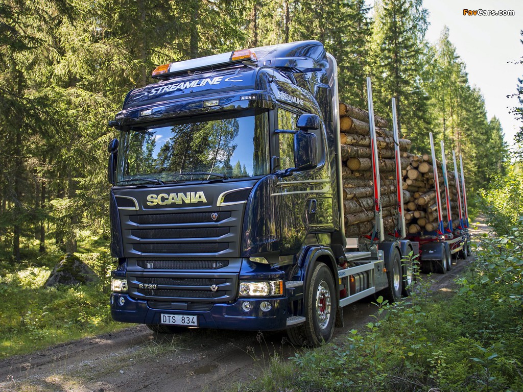 Scania R730 6x4 Streamline Highline Cab Timber Truck 2013 images (1024 x 768)
