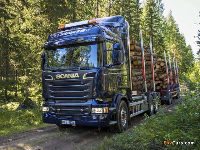 Scania R730 6x4 Streamline Highline Cab Timber Truck 2013 images (640 x 480)