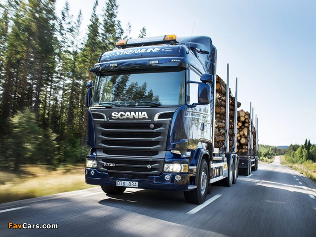 Scania R730 6x4 Streamline Highline Cab Timber Truck 2013 photos (640 x 480)