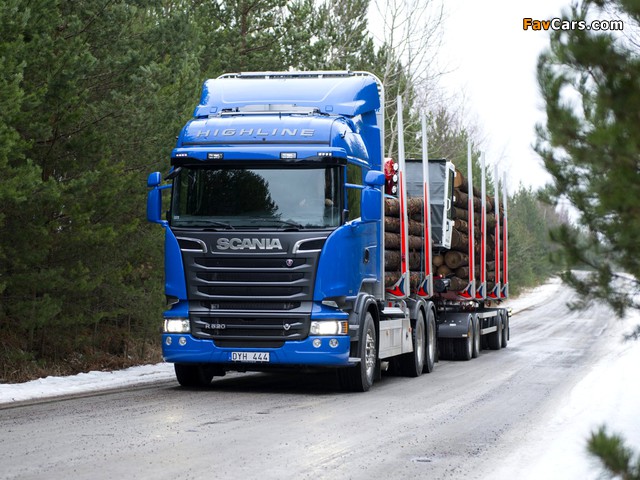 Scania R520 6x4 Streamline Highline Cab Timber Truck 2013 pictures (640 x 480)