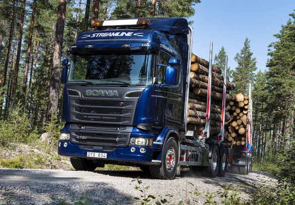 Scania R730 6x4 Streamline Highline Cab Timber Truck 2013 wallpapers