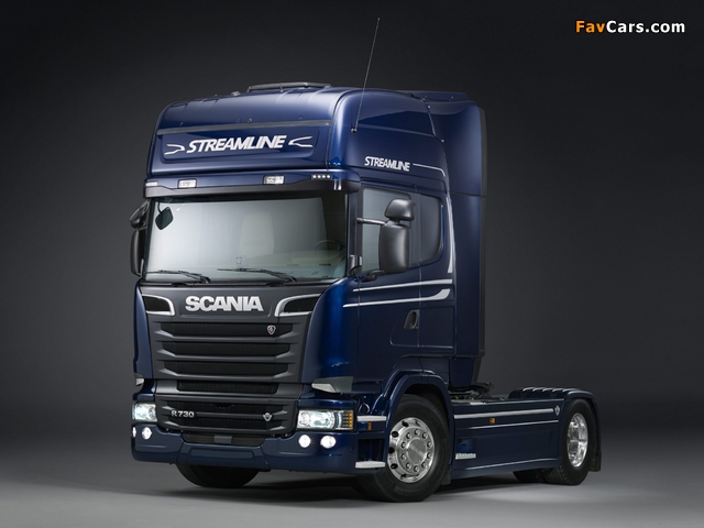 Scania R730 4x2 Streamline Topline Cab 2013 wallpapers (640 x 480)