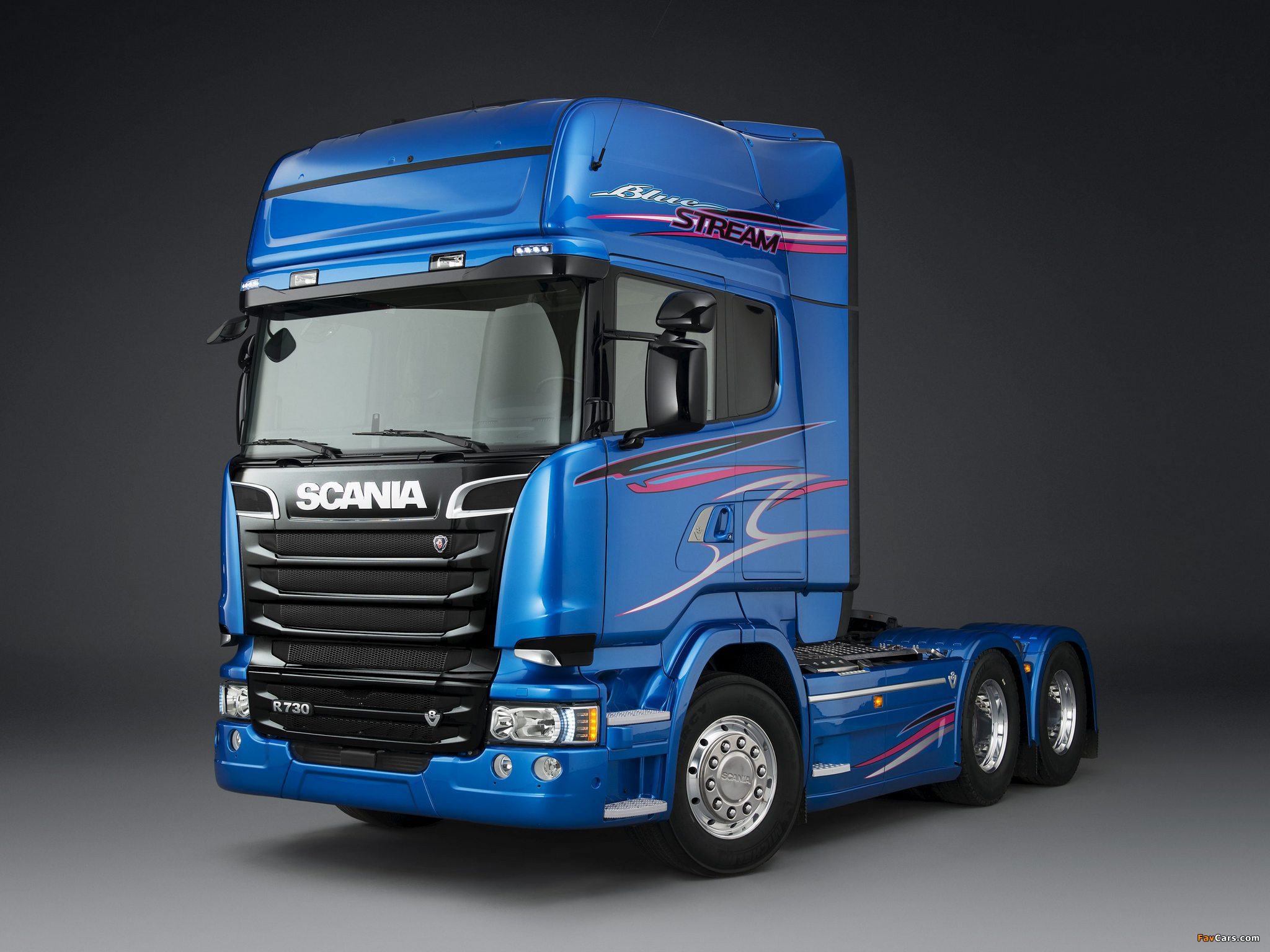 Scania R730 6x2 Blue Stream 2014 images (2048 x 1536)