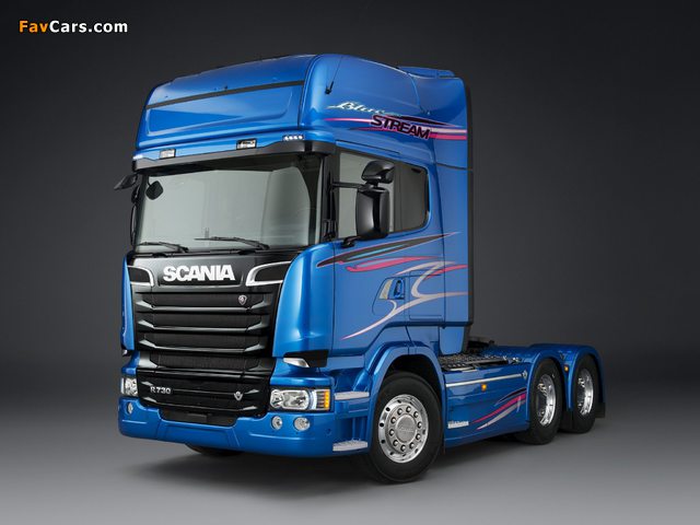 Scania R730 6x2 Blue Stream 2014 images (640 x 480)