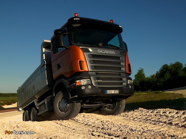 Scania R420 6x4 Tipper 2004–09 wallpapers (640 x 480)
