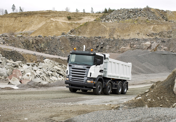 Scania R420 8x4 Tipper 2004–09 wallpapers