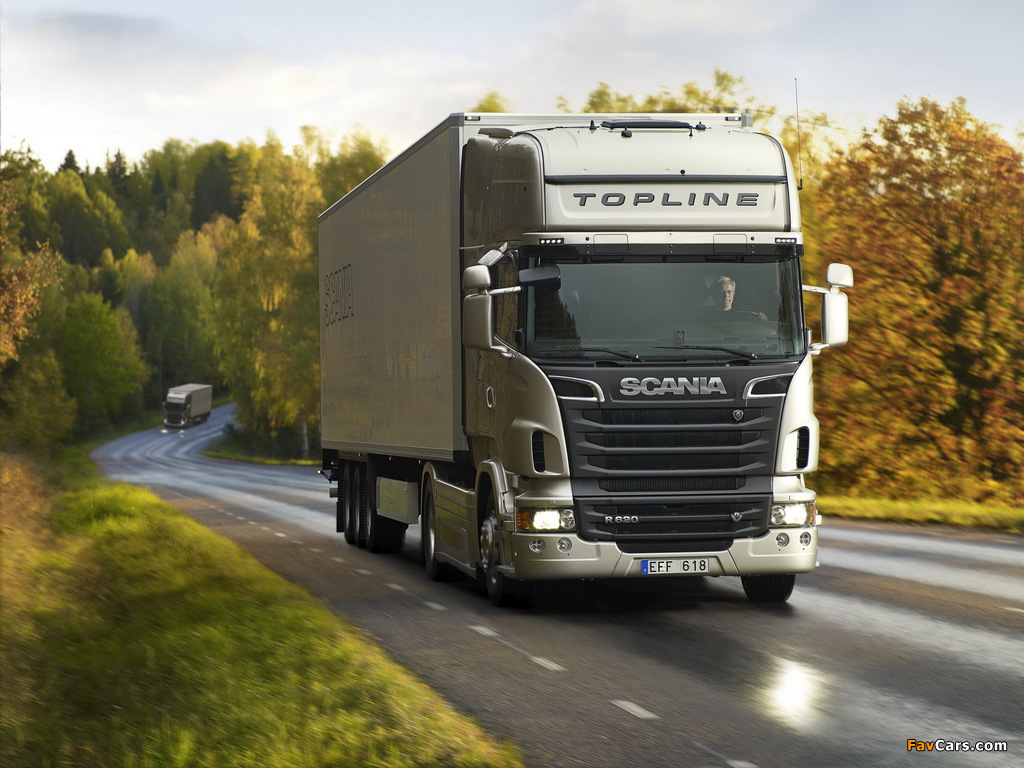 Scania R620 4x2 Topline 2009–13 wallpapers (1024 x 768)