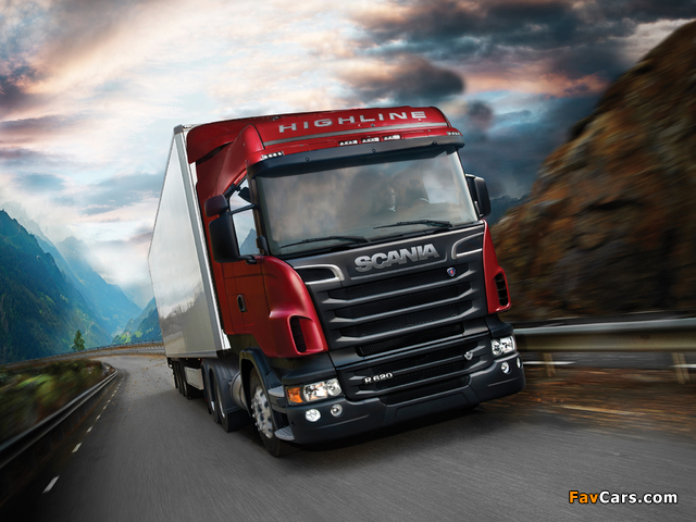Scania R620 6x4 Highline 2009–13 wallpapers (640 x 480)