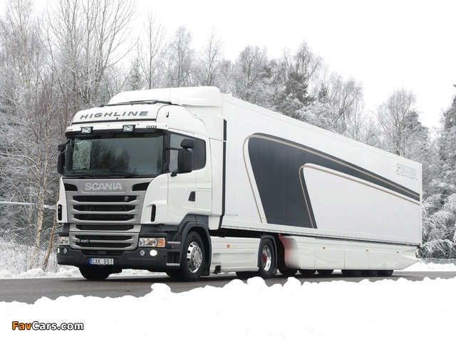 Scania R480 4x2 Highline 2009–13 wallpapers (640 x 480)