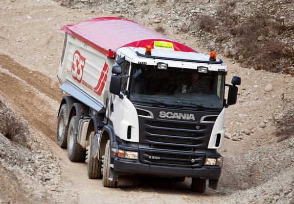 Scania R500 8x4 Tipper 2009–13 wallpapers