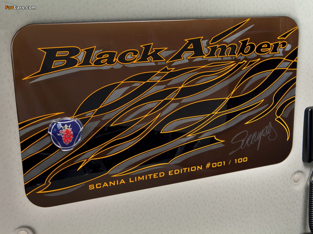 Scania R730 Black Amber Topline 2011 wallpapers (1024 x 768)