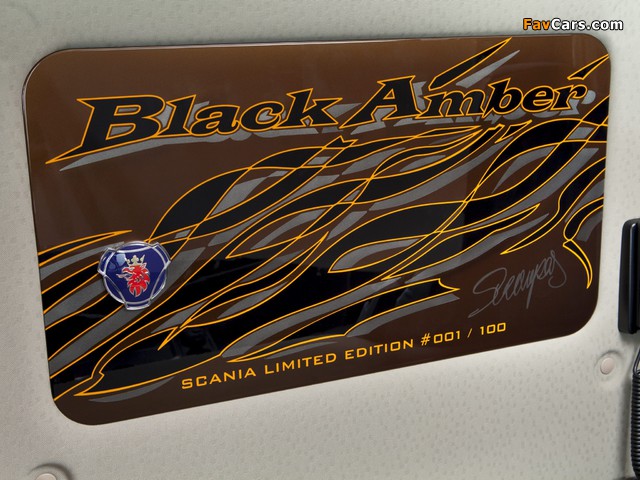 Scania R730 Black Amber Topline 2011 wallpapers (640 x 480)