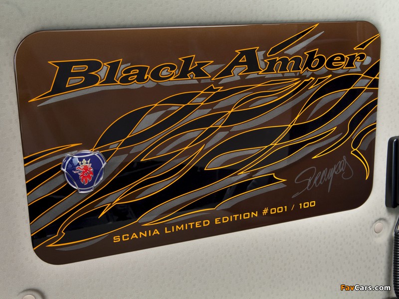 Scania R730 Black Amber Topline 2011 wallpapers (800 x 600)