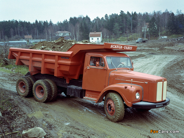 Scania-Vabis LT75 Tandem-Drive 15-tonne Tipper 1960 wallpapers (640 x 480)