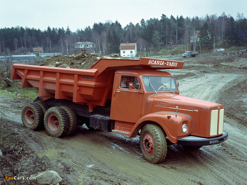 Scania-Vabis LT75 Tandem-Drive 15-tonne Tipper 1960 wallpapers (800 x 600)
