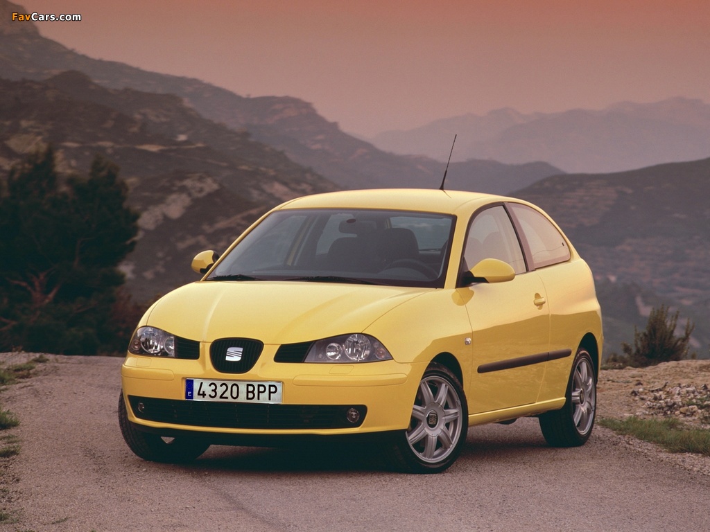 Seat Ibiza 3-door 2002–06 wallpapers (1024 x 768)