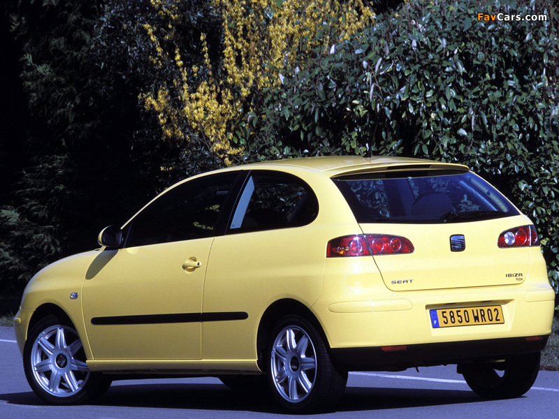 Seat Ibiza 3-door 2002–06 wallpapers (800 x 600)