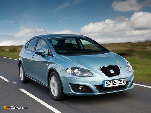 Seat Leon UK-spec 2009–12 wallpapers (640 x 480)