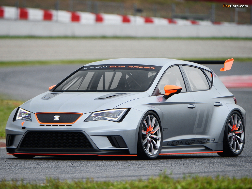 Seat Leon Cup Racer 2013 wallpapers (1024 x 768)