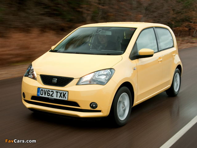 Seat Mii 5-door UK-spec 2012 wallpapers (640 x 480)