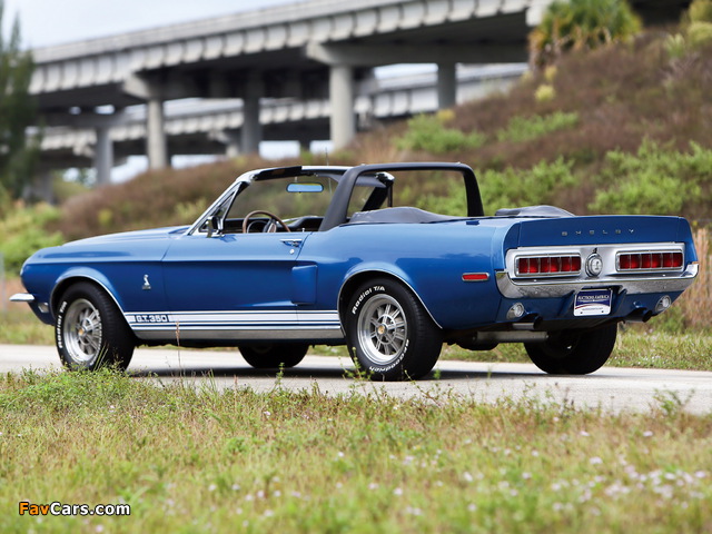 Shelby GT350 Convertible 1968 pictures (640 x 480)